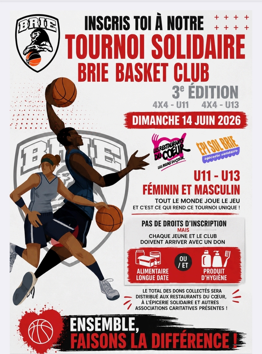 TOURNOI SOLIDAIRE Dimanche 14 Juin