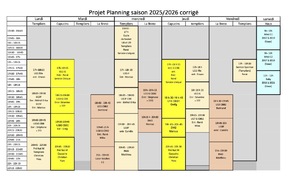 Planning saison 2025-2026