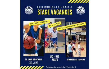 Stage du 20 au 25 Octobre